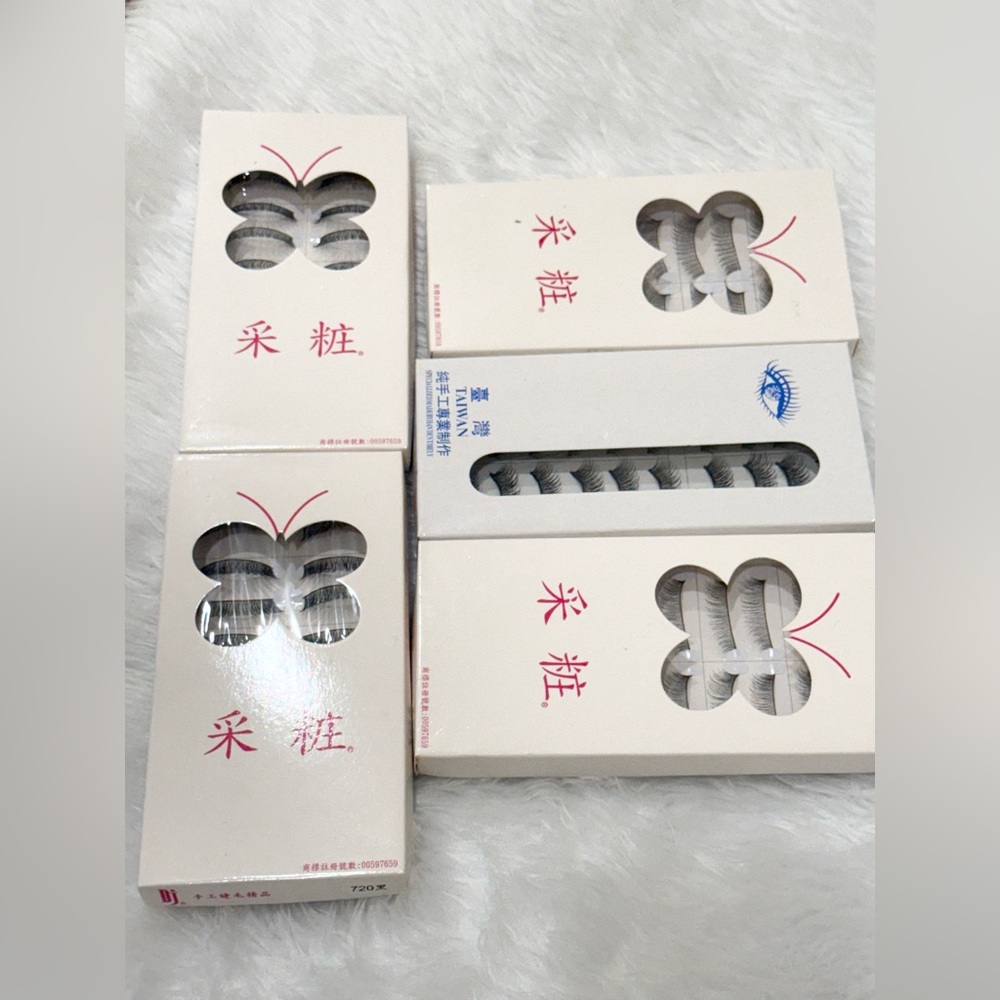 False Eyelashes Set - 5 boxes (10 sets each box)